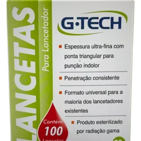 Lancetas Para Lancetador 28g C/ 100 Unid - ACCUMED G-TECH